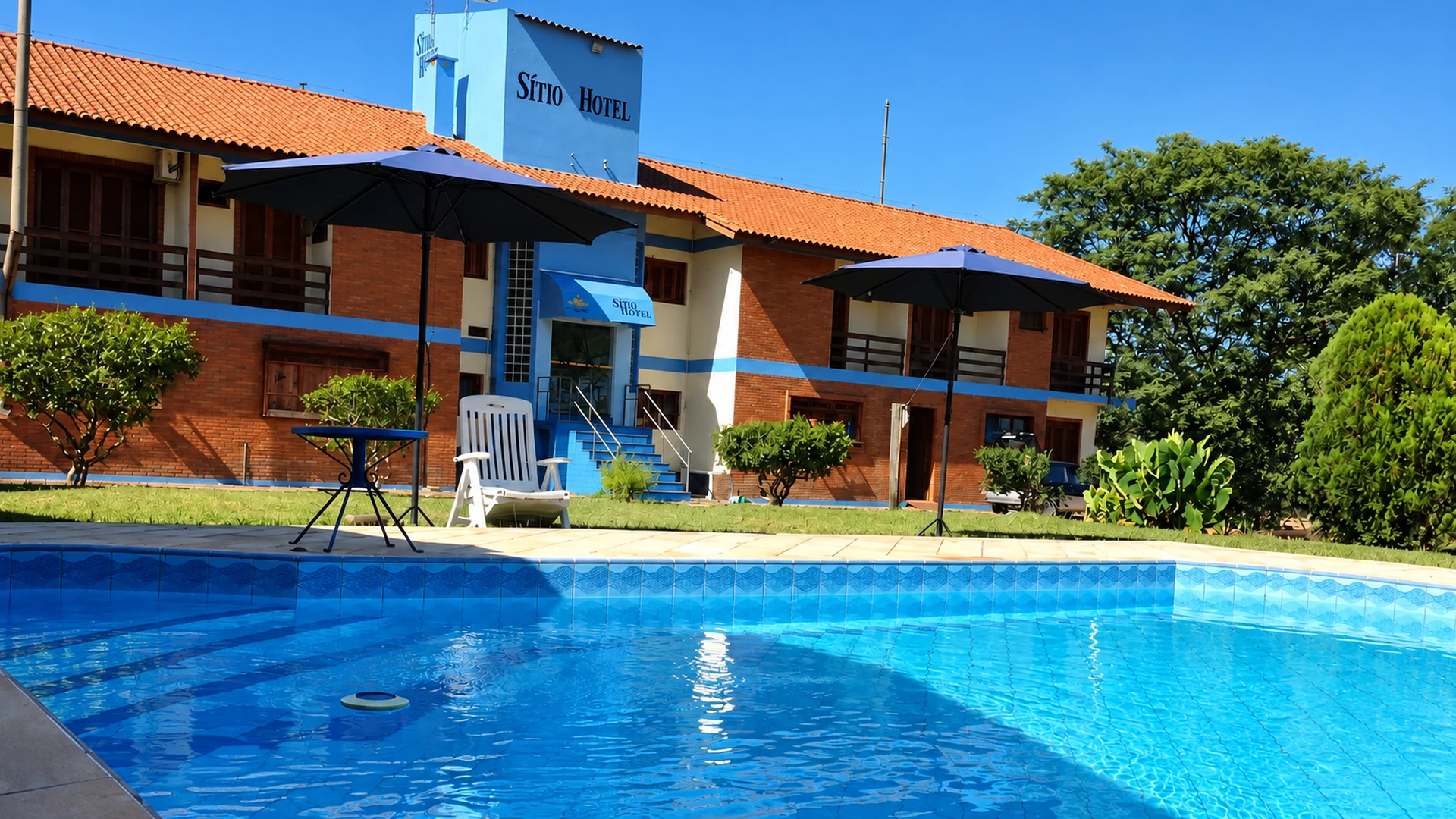 Hotel con piscina en São Pedro do Sul, Rio Grande do Sul